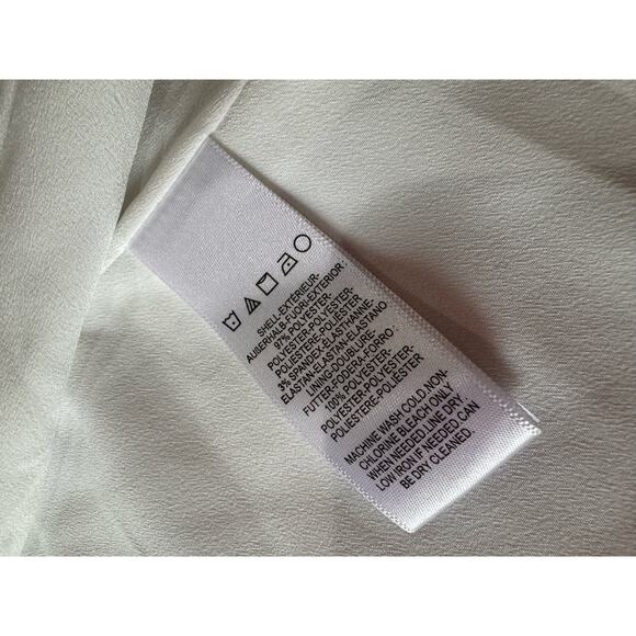 Dress the Population Sandra Plunge Crepe Trumpet Gown off white size Xxs - Picture 13 of 15